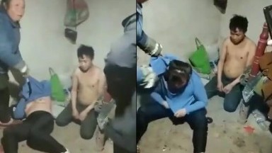 Hiện trường bị bắt trong ngôi nhà bùn ở nông thôn
