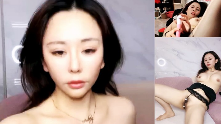 新人美御姐！極度淫騷自慰秀！情趣內褲黑絲襪，張開腿掰穴揉搓，振動棒磨蹭嬌喘呻吟