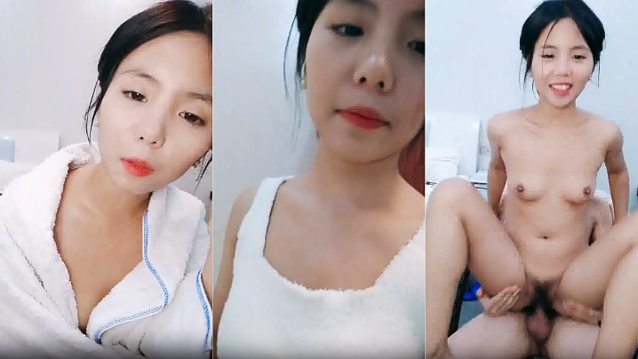 好久不見的短發妹子，先洗澡擦乾凈，在椅子上女上位無套啪啪，換個姿勢傳教到床上射在肚子上