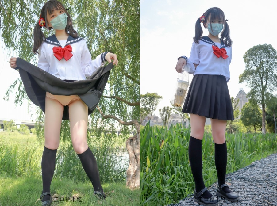 Followed by thousands of people on Twitter, the innocent and cute loli young girl [Gongkou Nuomiji] plot was privately filmed ~ The slut was exposed in the park and was followed by a pervert in the toilet, forced to have sex and creampie
