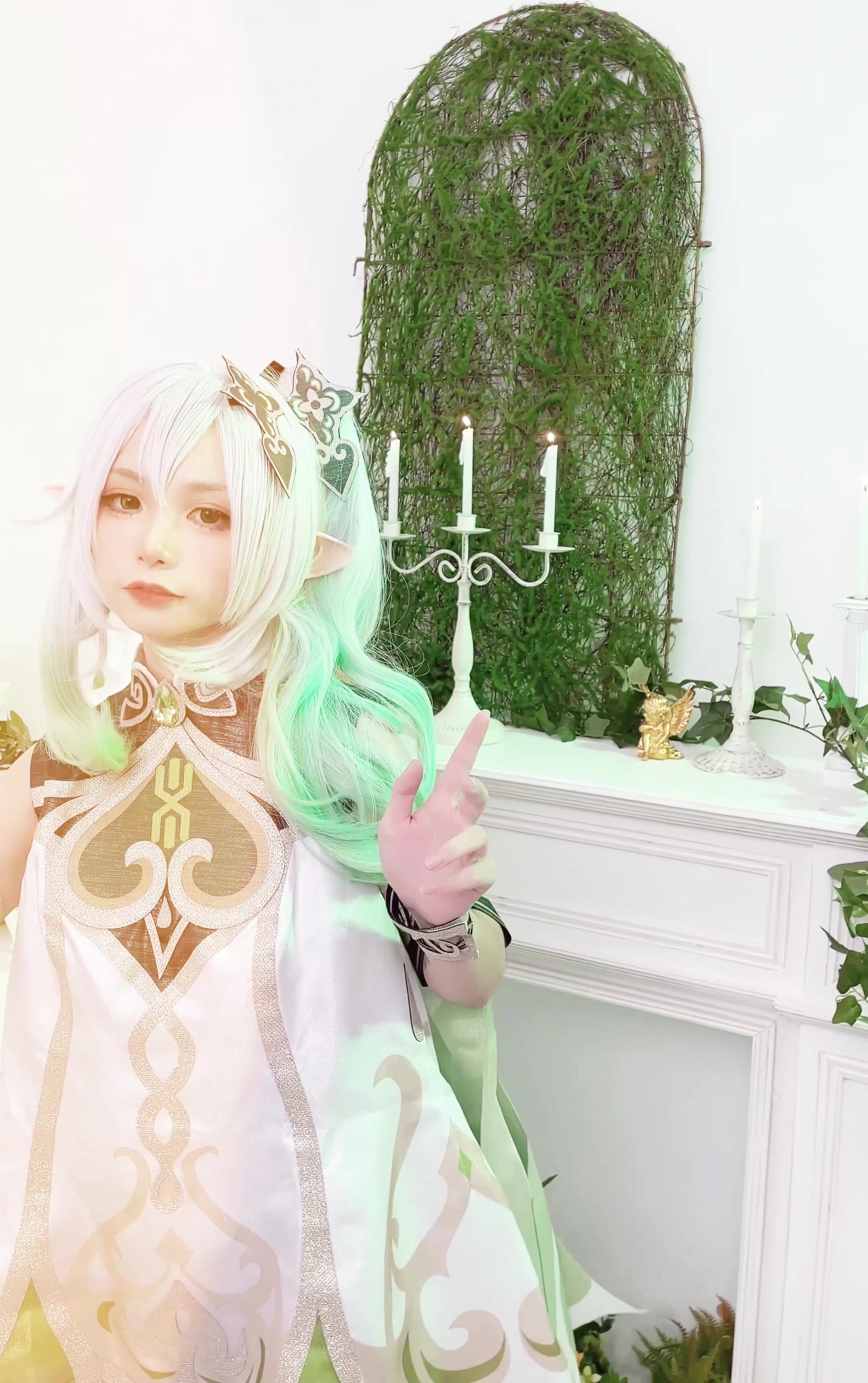 High-end ACG industry goddess explosion machine girl ▌Meow Yoshi ▌Rare T3 members "Original God - Nasida" super beautiful dreamy girl carcass treasure must have burst贊! (1)