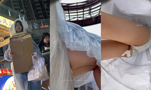 神尾行密かにシーンのスカートの下の美しさを撮影し、一石二鳥、1パジャマ妹はまだパンティーを着用していないロリータロングスカートかわいい女の子。緑色の花柄の下着。それはきれいではない、それは紙にこびりついている。