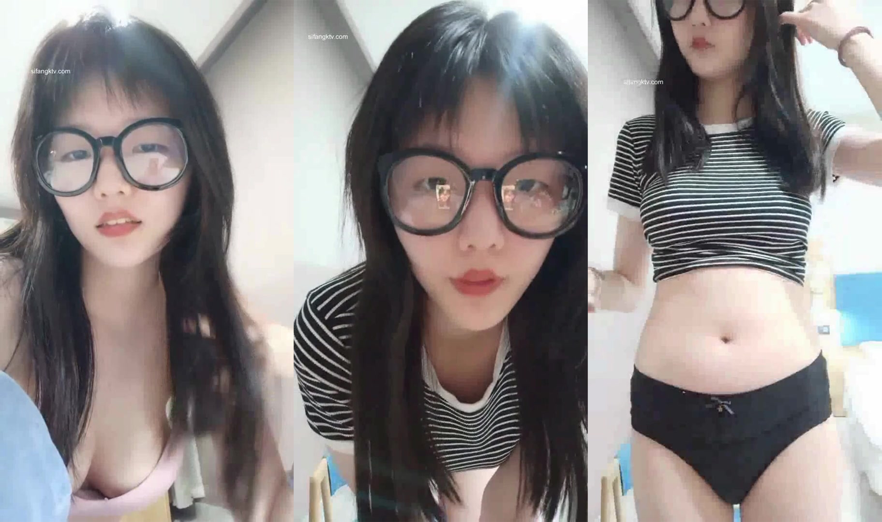 Eyeglasses Pure and innocent young girl Little newcomer (1)