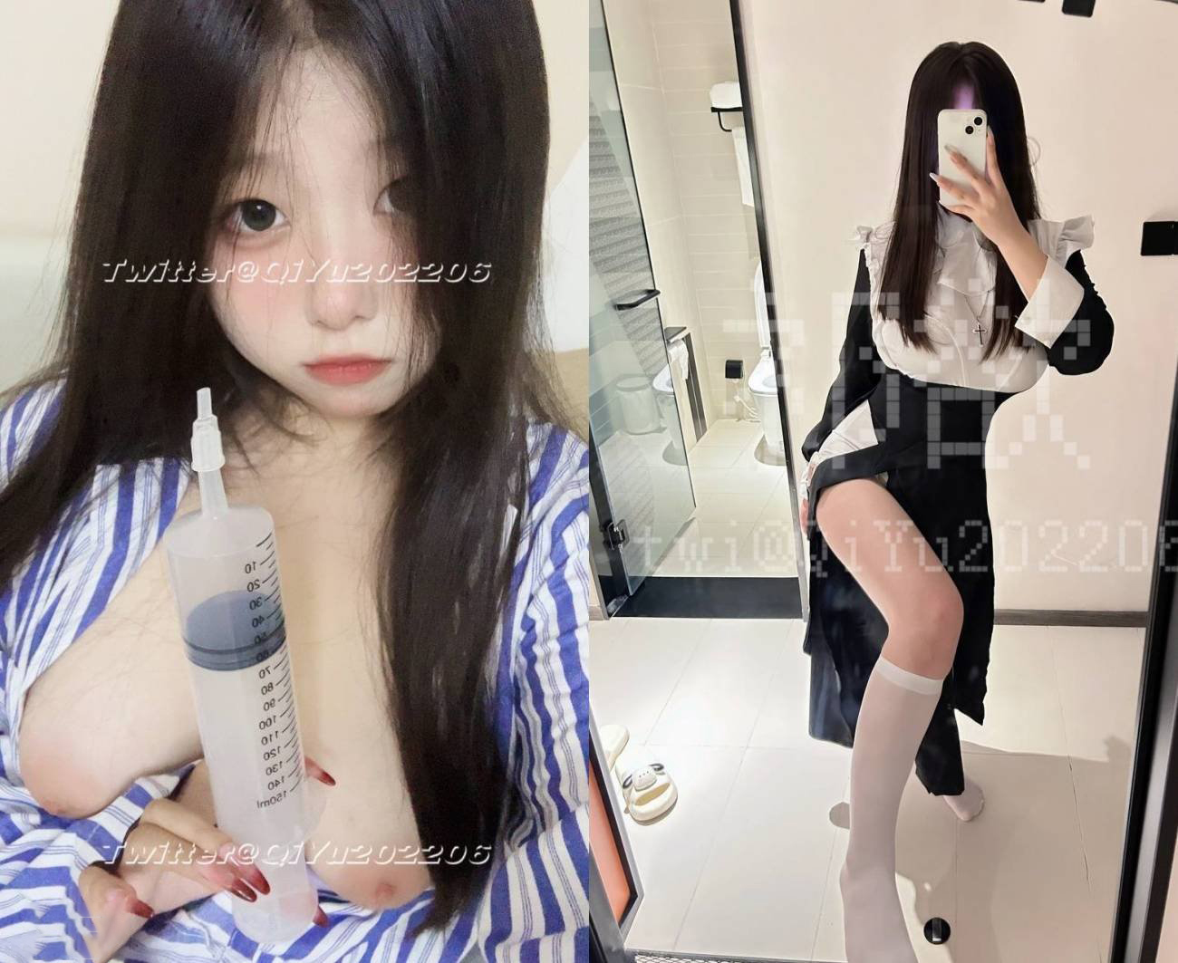 สาว Twitter วัยเยาว์และอยู่ยงคงกระพัน [Yu Zai] โชว์ใบหน้าของเธอในการถ่ายภาพส่วนตัวด้วยหน้าอกสีชมพูขนาดใหญ่และซาลาเปาเสือขาวที่หายากเธออ่อนโยนมากและมีจุดเพศสัมพันธ์ที่สูงมากพร้อมอุปกรณ์ประกอบฉาก (1)