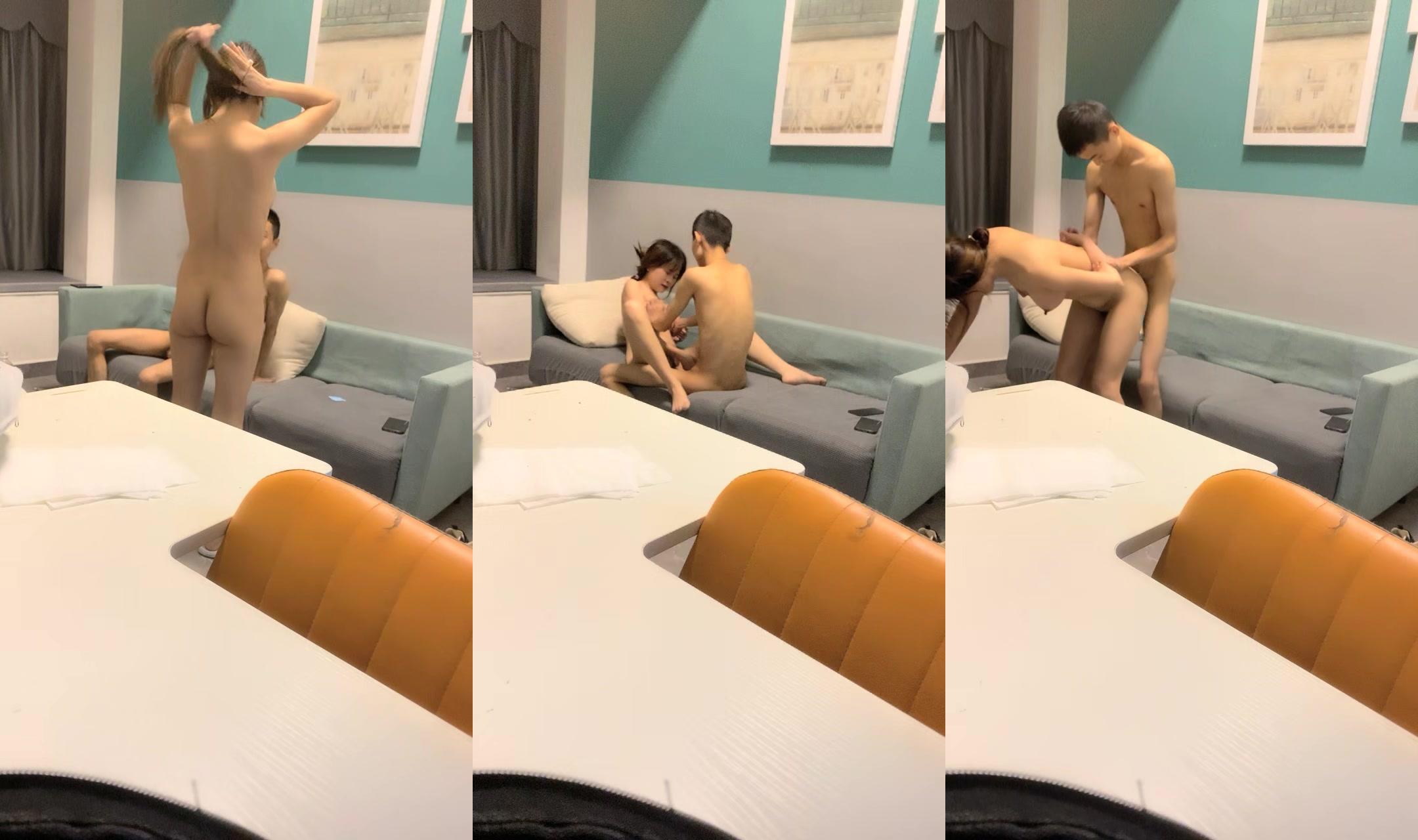 2023-11-13【精品探花阿威】就喜歡大奶外圍妹妹，脫光光抓奶子互揉，沙發上操，懟入騷穴輸出，後入猛頂