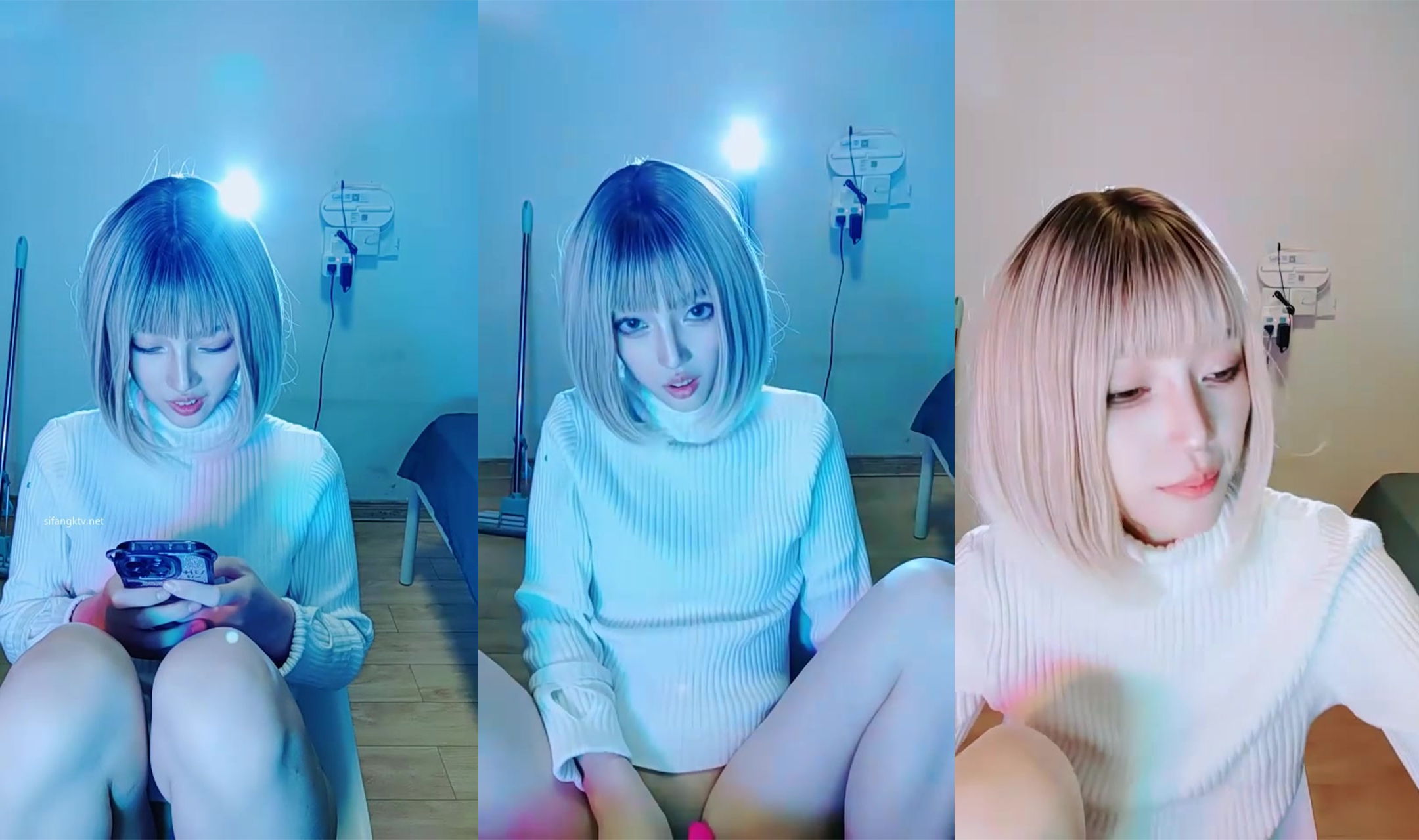 Maikli ang buhok at cute na Internet celebrity goddess na si Ding Kefu (2)