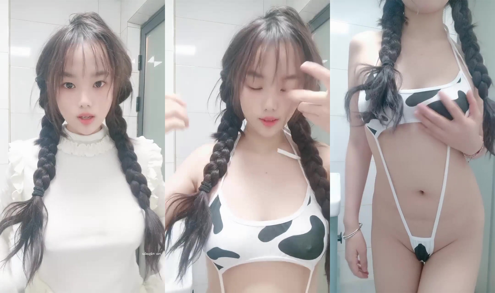นักศึกษาวิทยาลัย G-cup หน้าอกสวยมาก [White Rabbit Tangtang] จริงๆ แล้วร่างของหญิงสาวผิวขาวนั้นเป็นหีนึ่งชั้นยอดเมื่อคุณดันมันขึ้นคุณจะตื่นตัวทันที! (3)