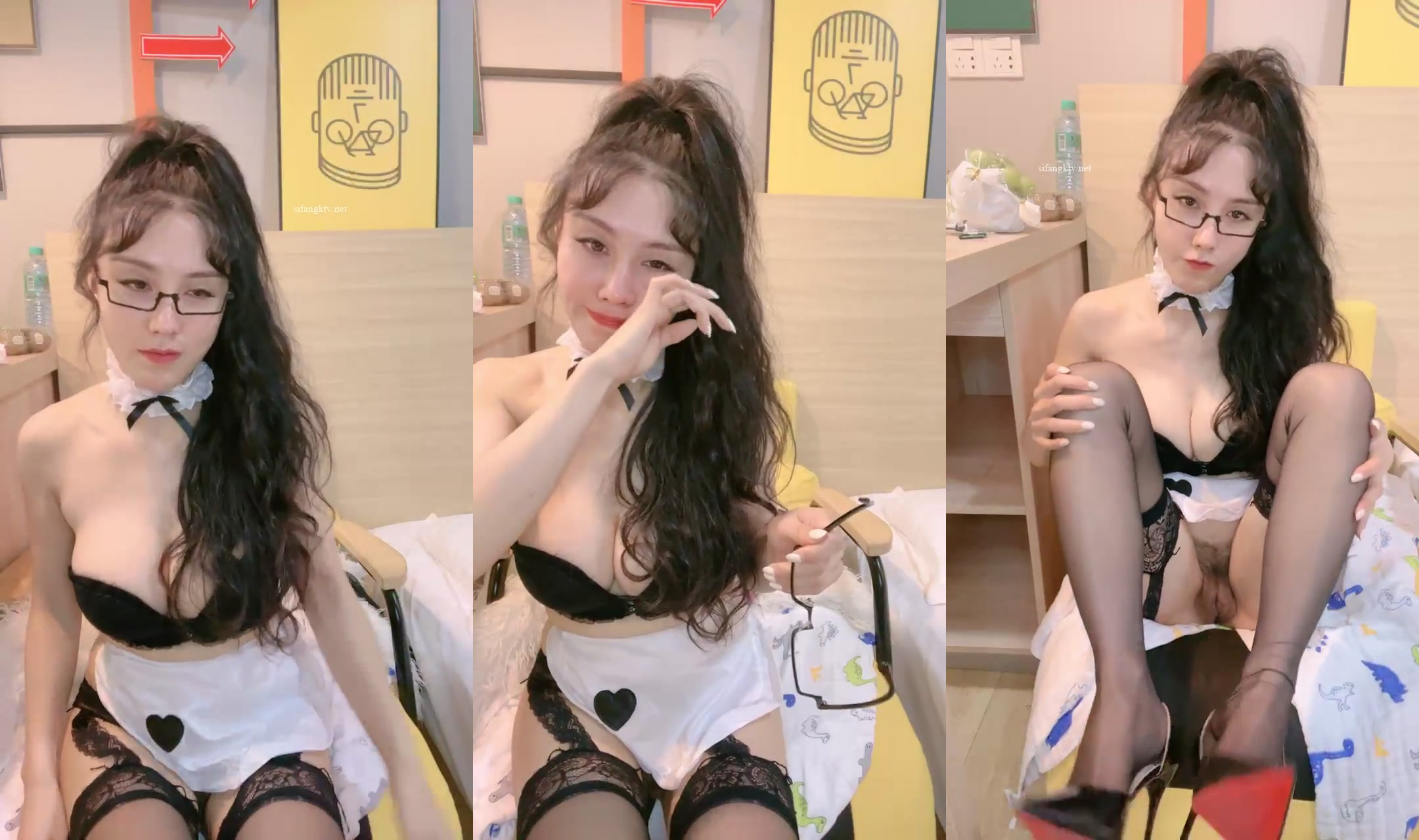 White skin, beautiful legs, top-notch beauty, a yogurt (5)