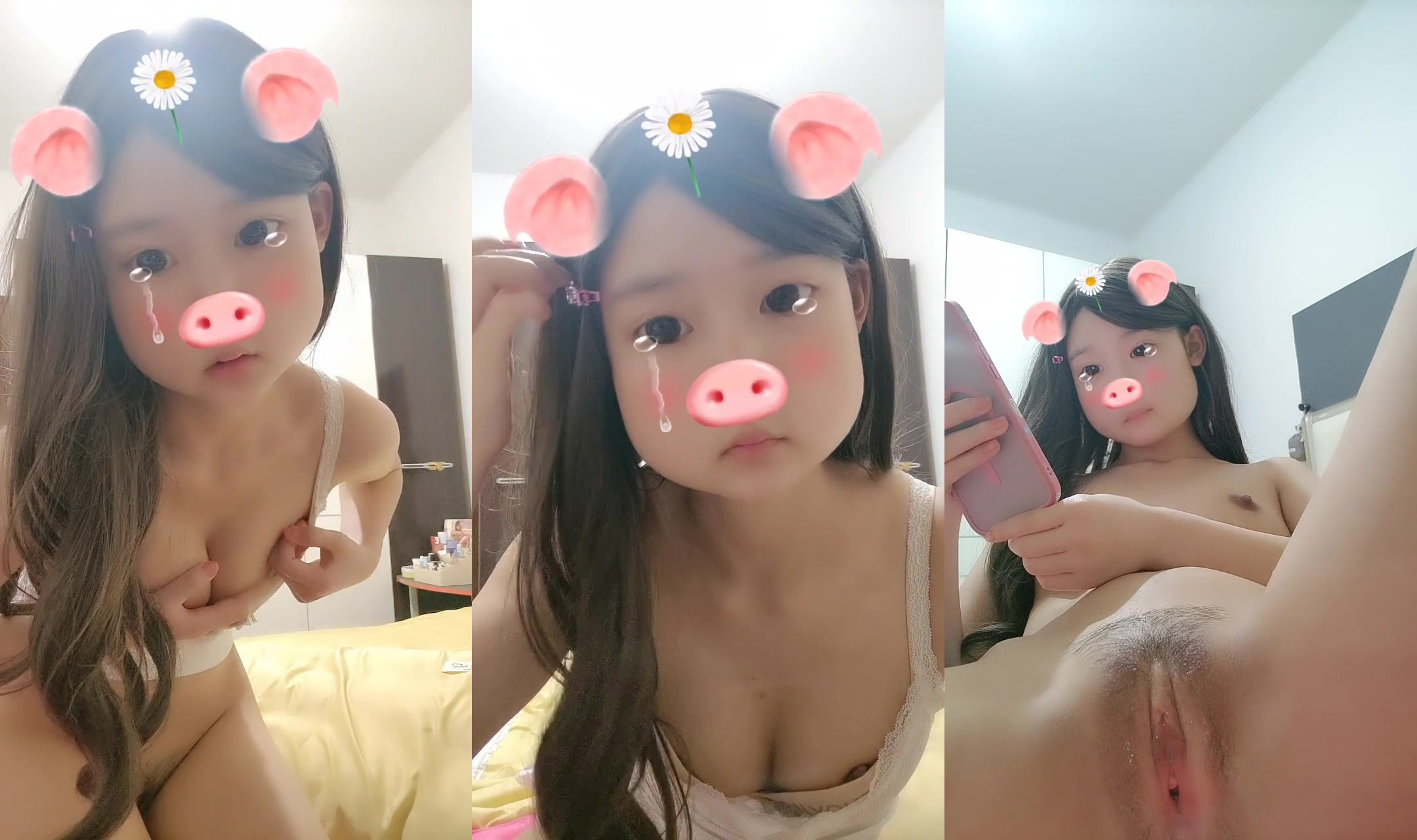 Pelajar yang tidak bersalah berusia 19 tahun itu sangat comel [perempuan sekolah anda] mengunci pintu di rumah seorang diri, menukar pakaian dan melancap di bilik kerja, kencing dekat, terdapat begitu banyak air yang terus mengalir (3)
