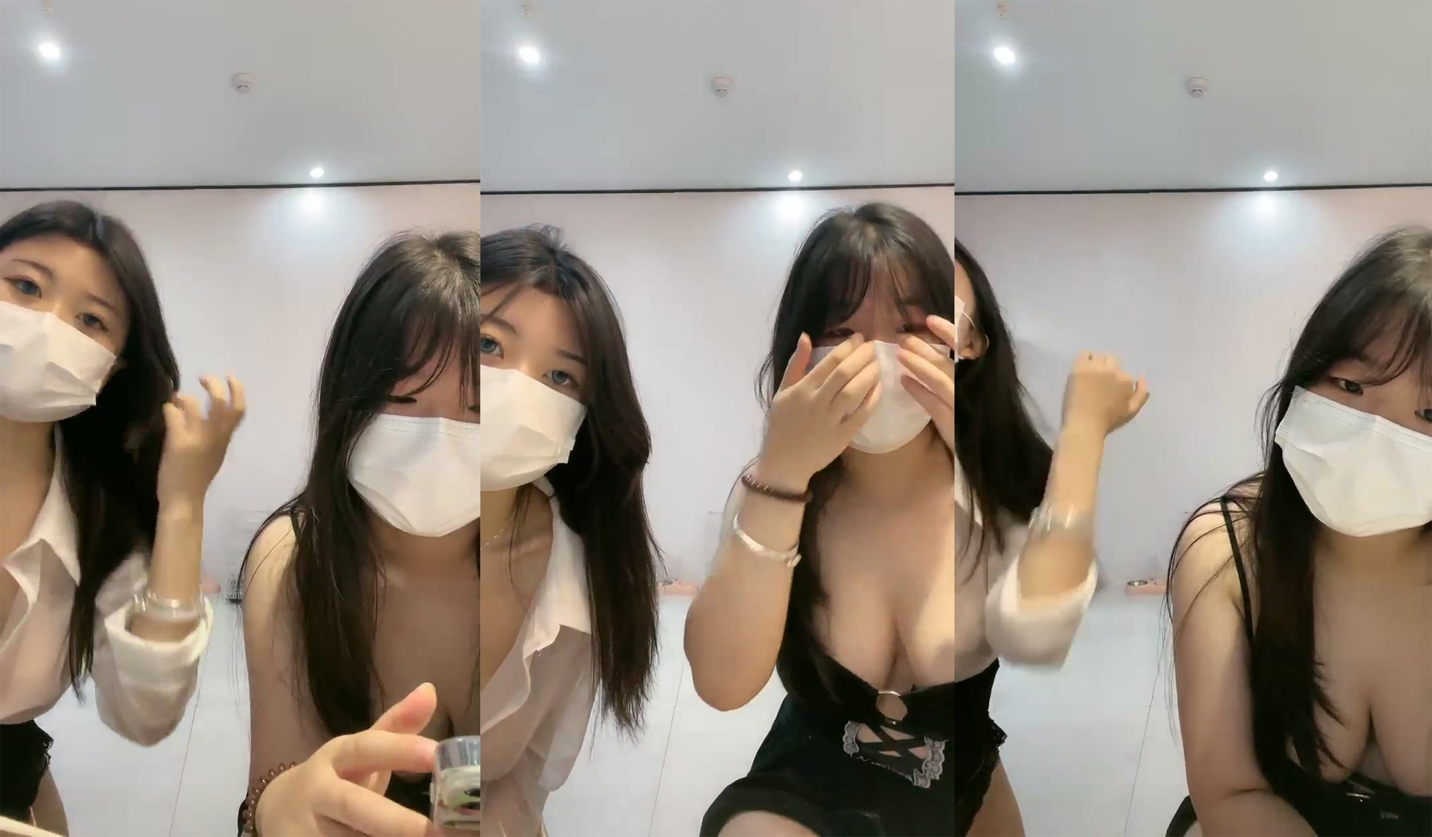 Authentic G-tits schoolgirl [Chinese opera art student] BFF debut ~ top breasts ~ jiggling breasts ~ wild jerking (6)