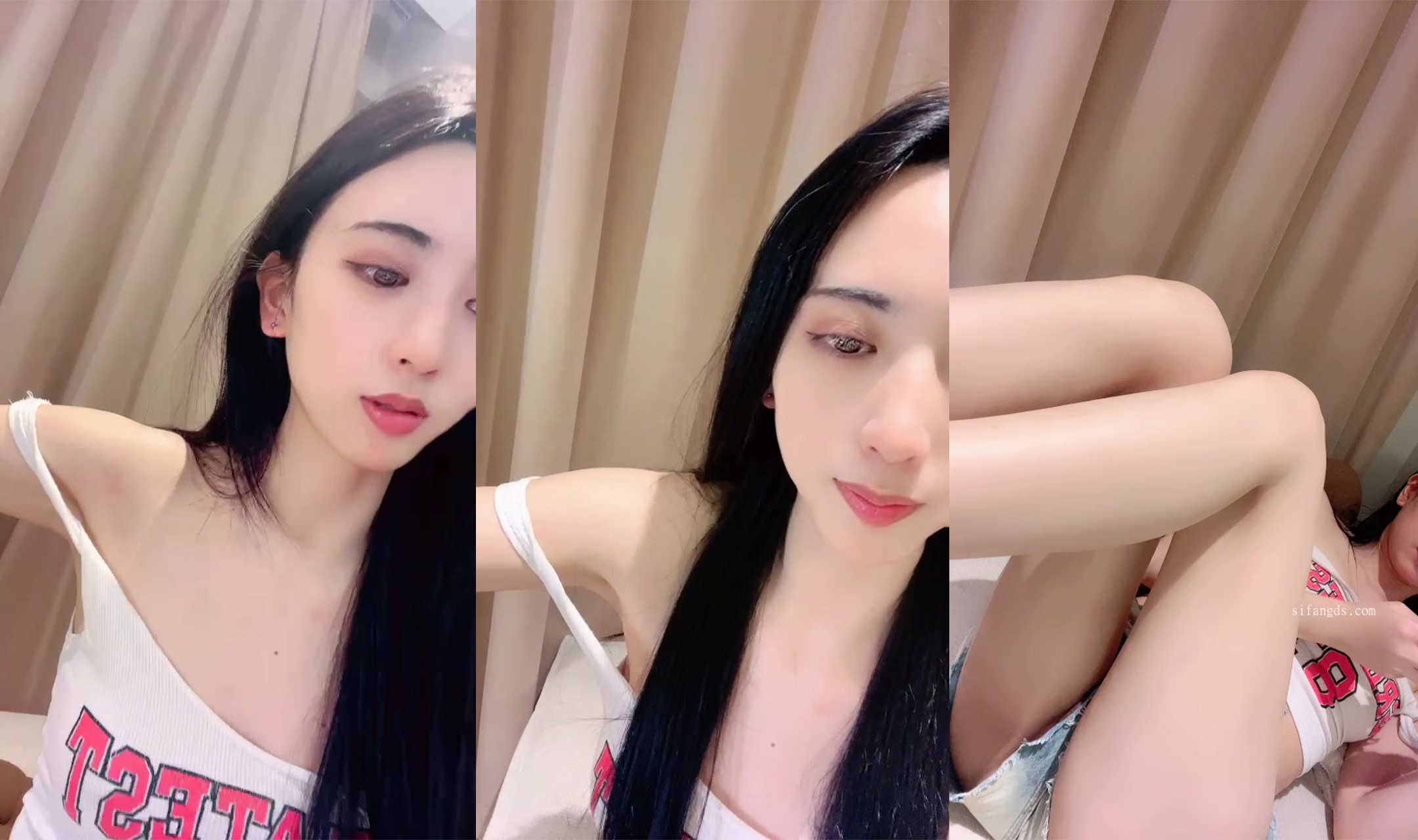 [Đào ngọt ngào] Người mẫu cao ~ Chân dài trong đôi tất đen ~ Trình diễn thoát y quyến rũ (10)