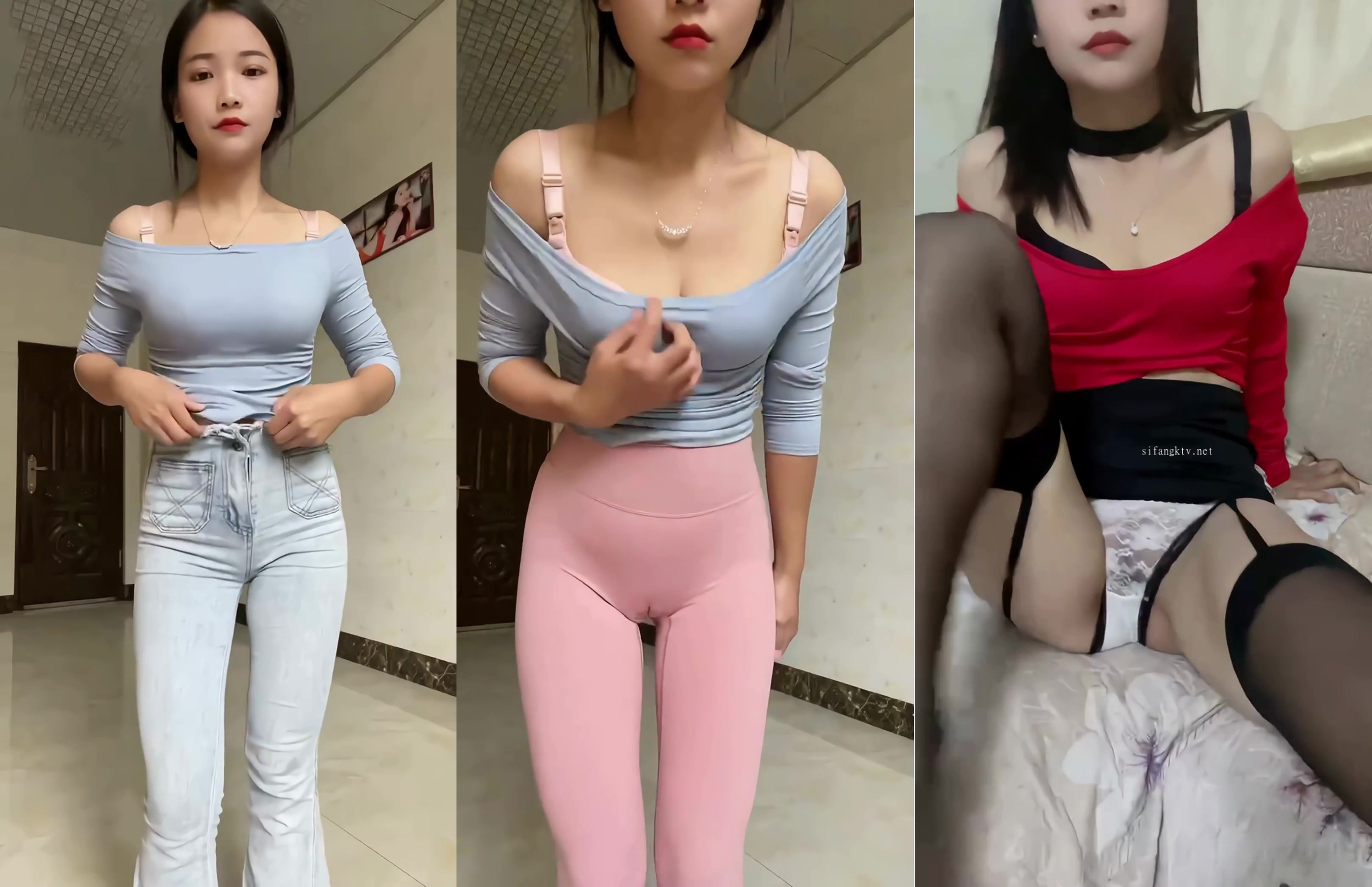 【快手泄密】38W粉云南网红【柔琴】榜一大哥几十万才能看的内容，高端定制，粉嫩小嘴为你张开！ （2)