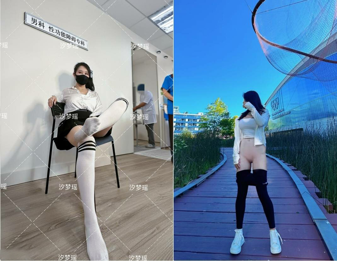 The best little cuckold wife "Xi Mengyao" cuckold husband personally opened my little pussy to let a single man enter. As a cuckold, he is only allowed to lick his girlfriend's feet (1)