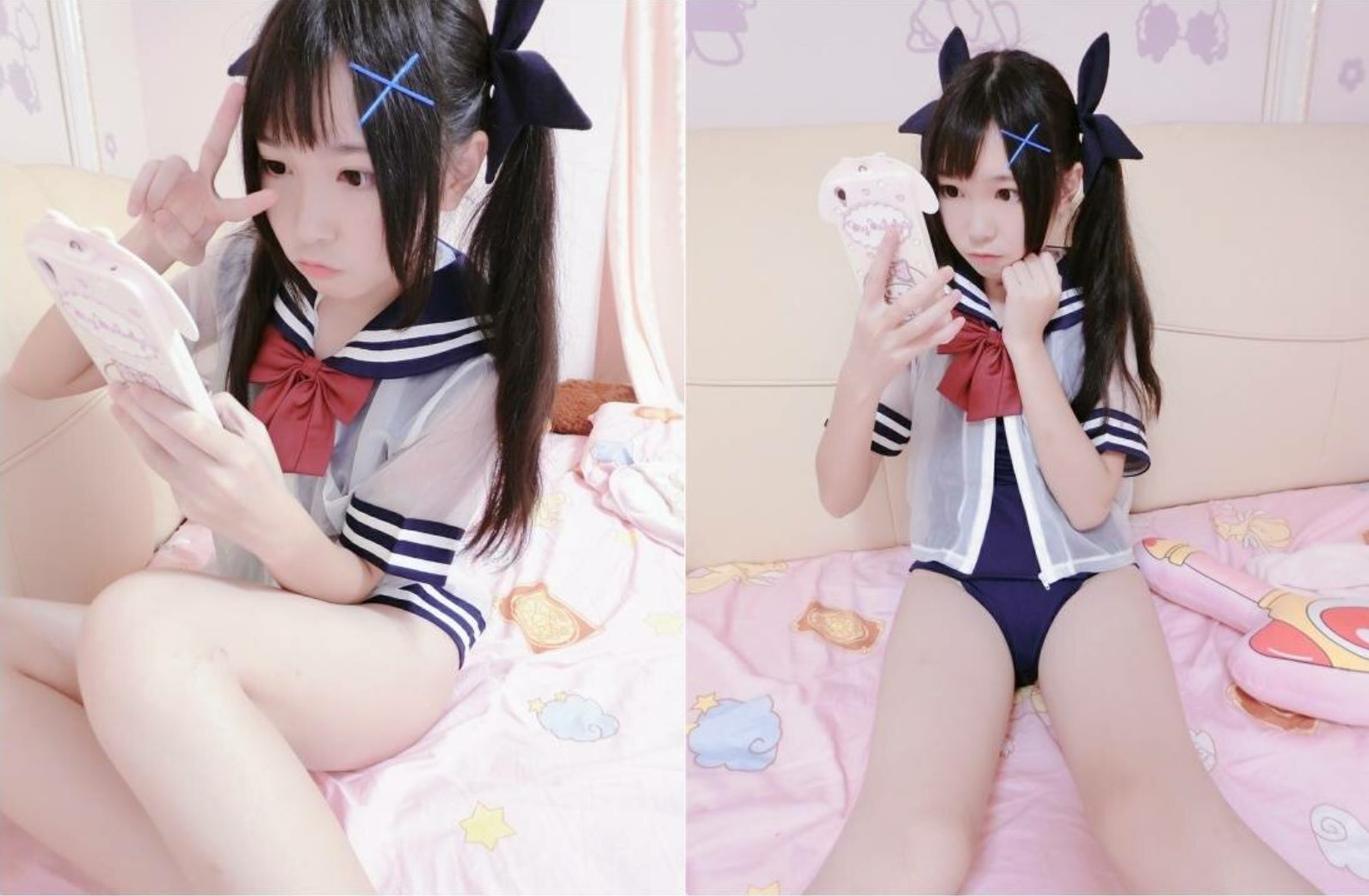 The innocent little humanoid bitch with twin ponytails "Erotic Little Fairy" is privately photographed for welfare, a super legal kawaii little lolita with super good looks, pure and lustful coexistence①