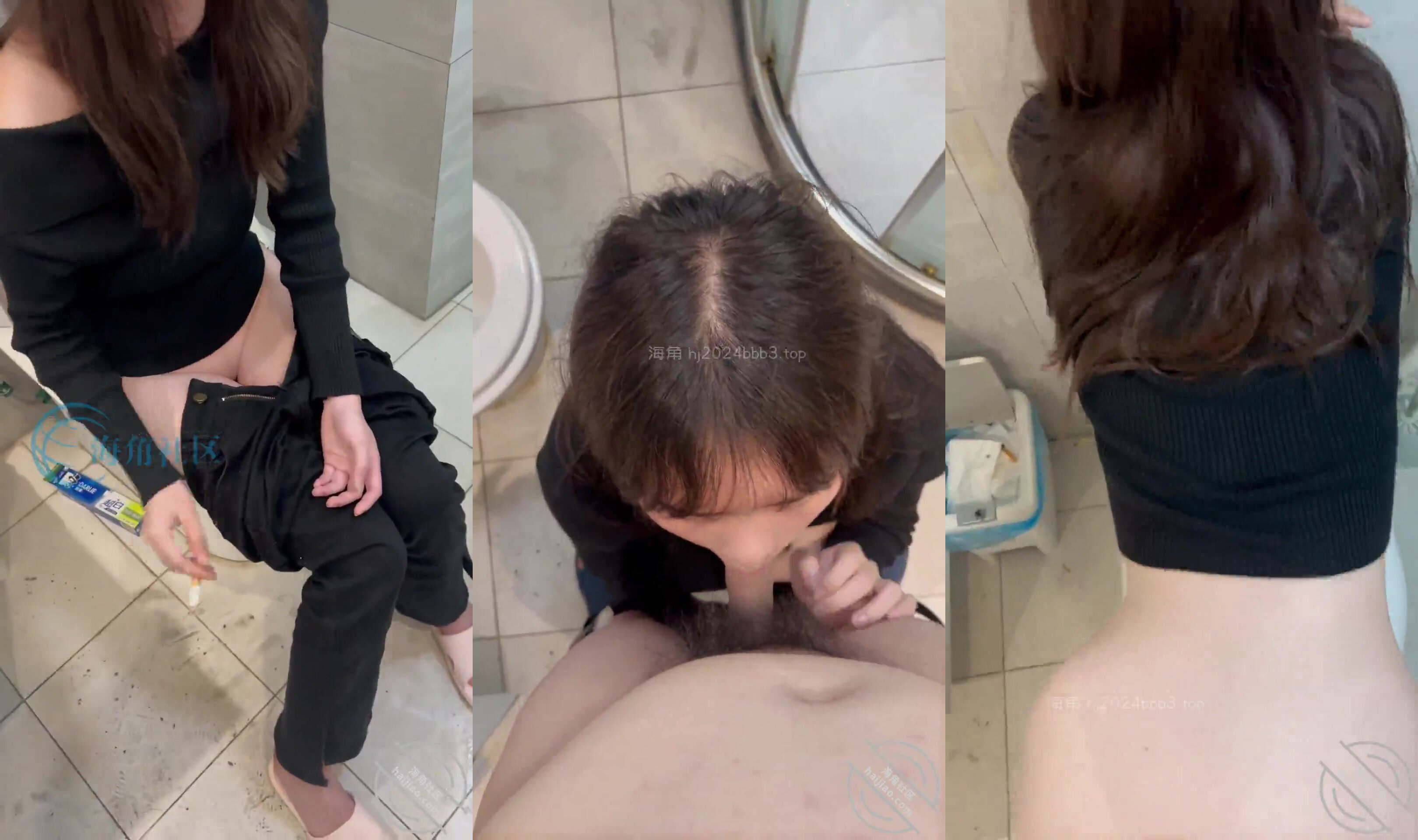 Haijiao Dashen의 오리지널 연결 전체 세트 [Boots are Justice] Original - 콘돔 없이 화장실에서 엉덩이가 튀어나온 착한 딸과 섹스하세요