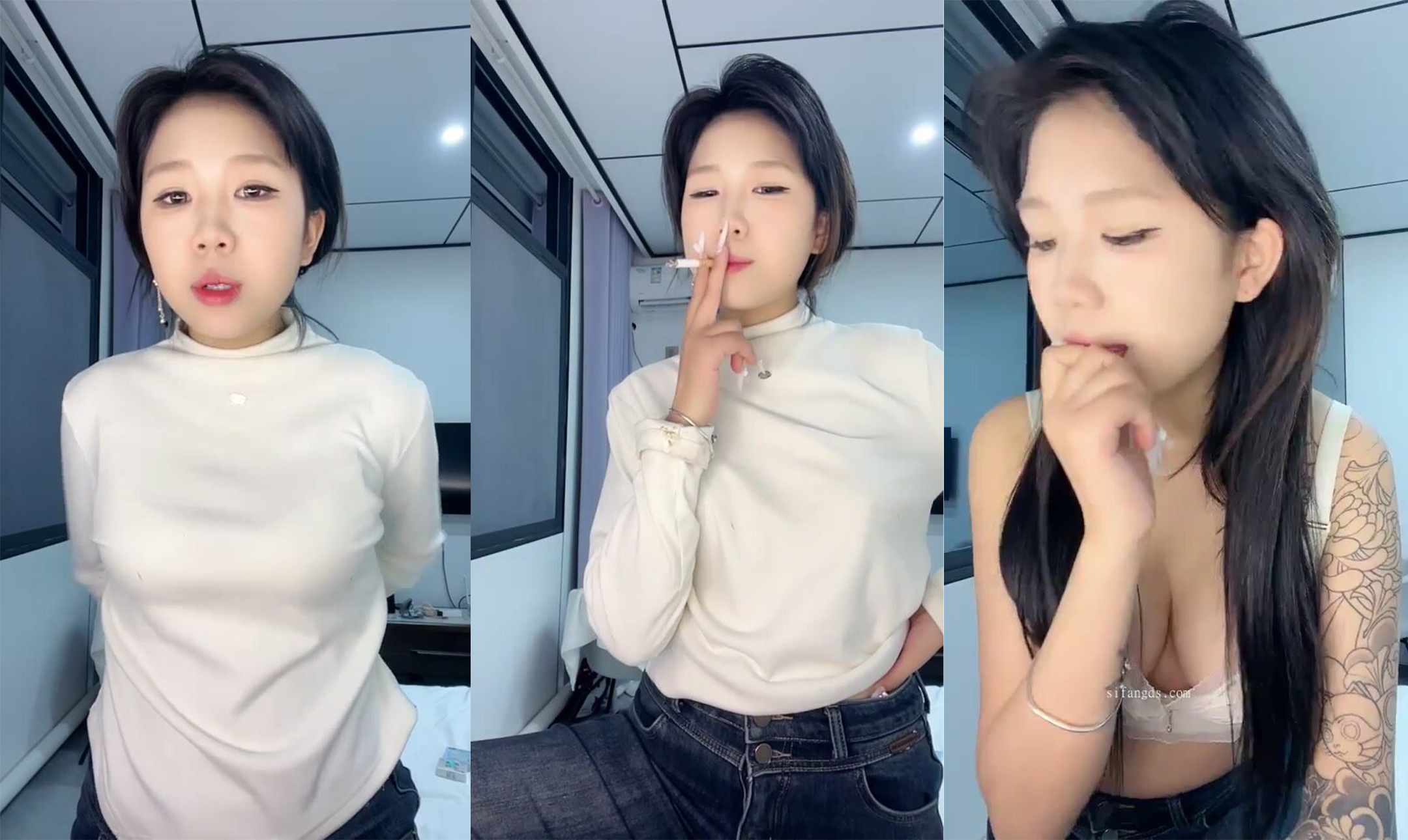 Slightly chubby school girl [Xinxin La La La] masturbates with props 69, licking each other's dog leash and having sex wildly (2)