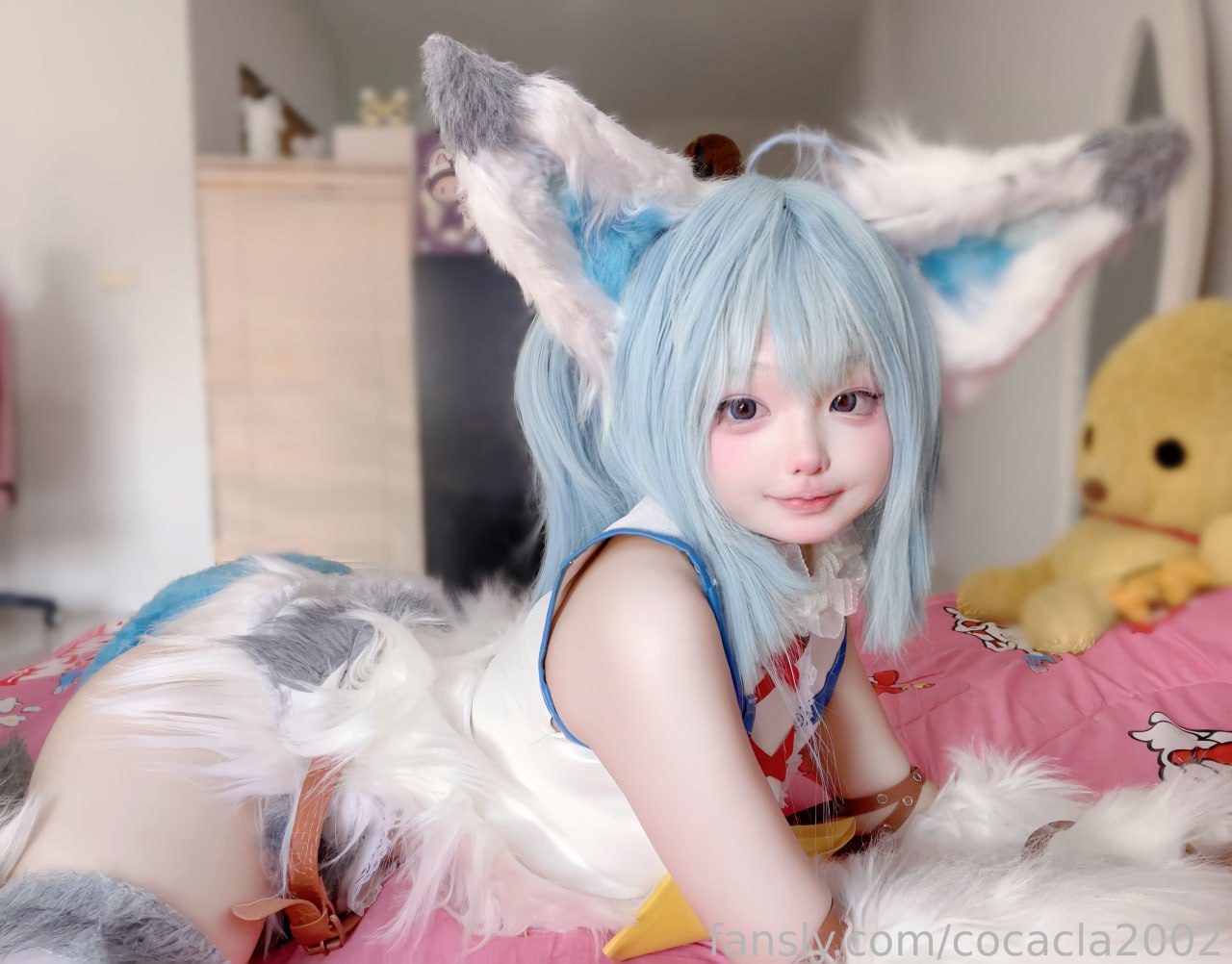 【2025年新製品】天然ロリータボディ合法少女、COSブロガー[cocacla2002]顔福祉、オナニー騎乗位してから絶頂に、小さな雌犬属性プルフル（3）