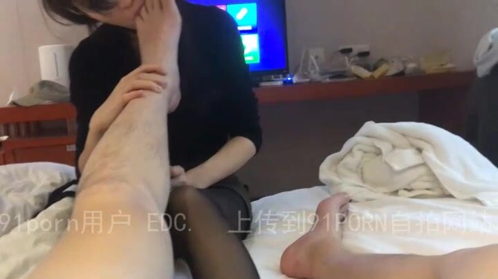 Twitter's old brand "91VCR" "Mr. D and Miss C" paid video, specializing in high-quality long-legged stockings escorts, good families, female models① (11)