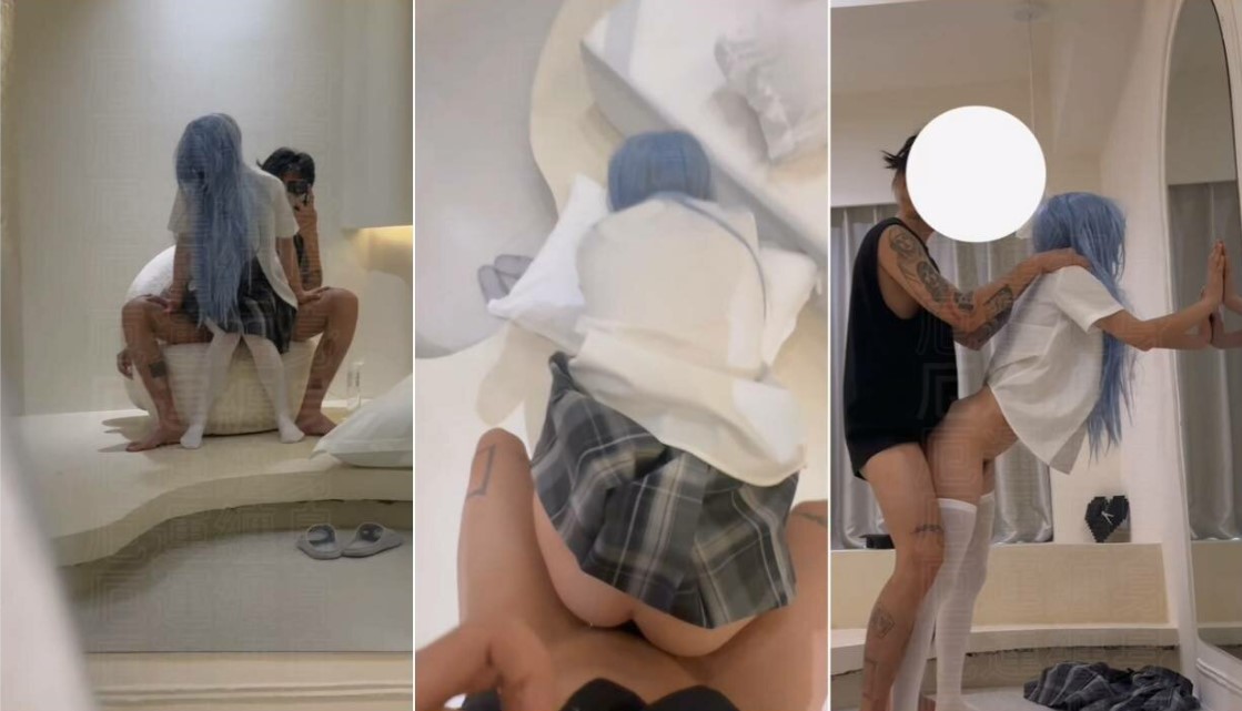 Specializing in fucking the best young girls, the master "dogking" hooks up with legal young girls, creamy skin, pure and lustful girls, pure and beautiful appearance but a lustful heart [Part 2] (4)